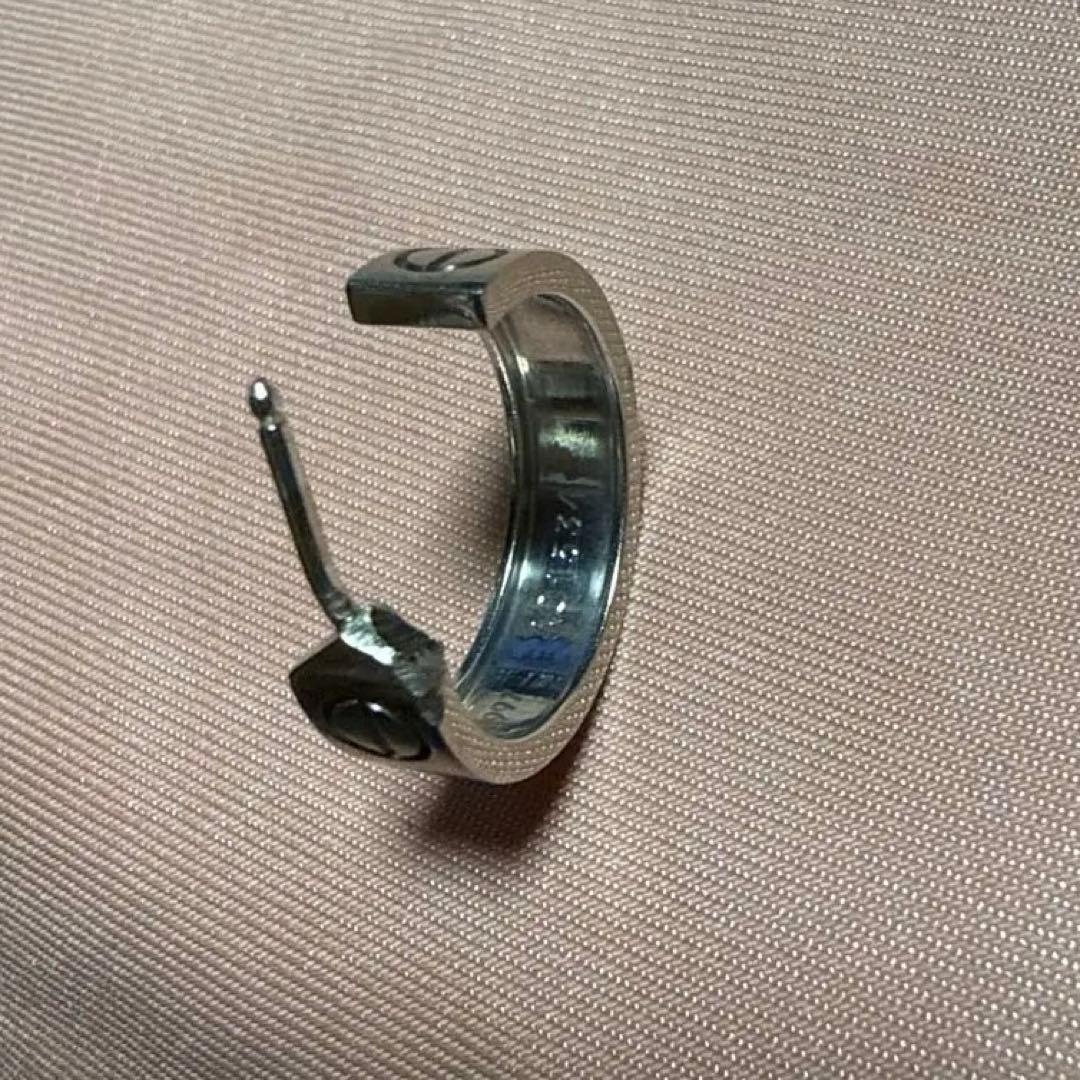 【しの】カルティエ ラブ フープ ピアス 片耳　ロックキャッチ付き！