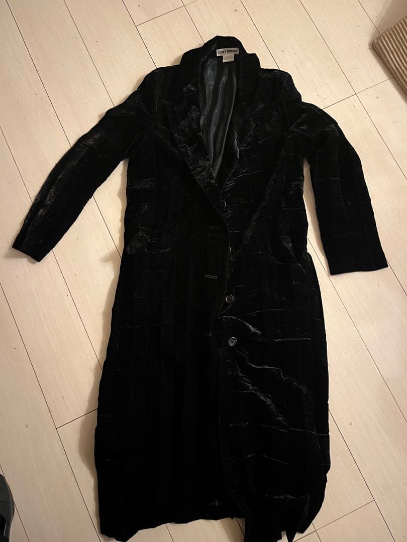 ISSEY MIYAKE ブラック ロングコート