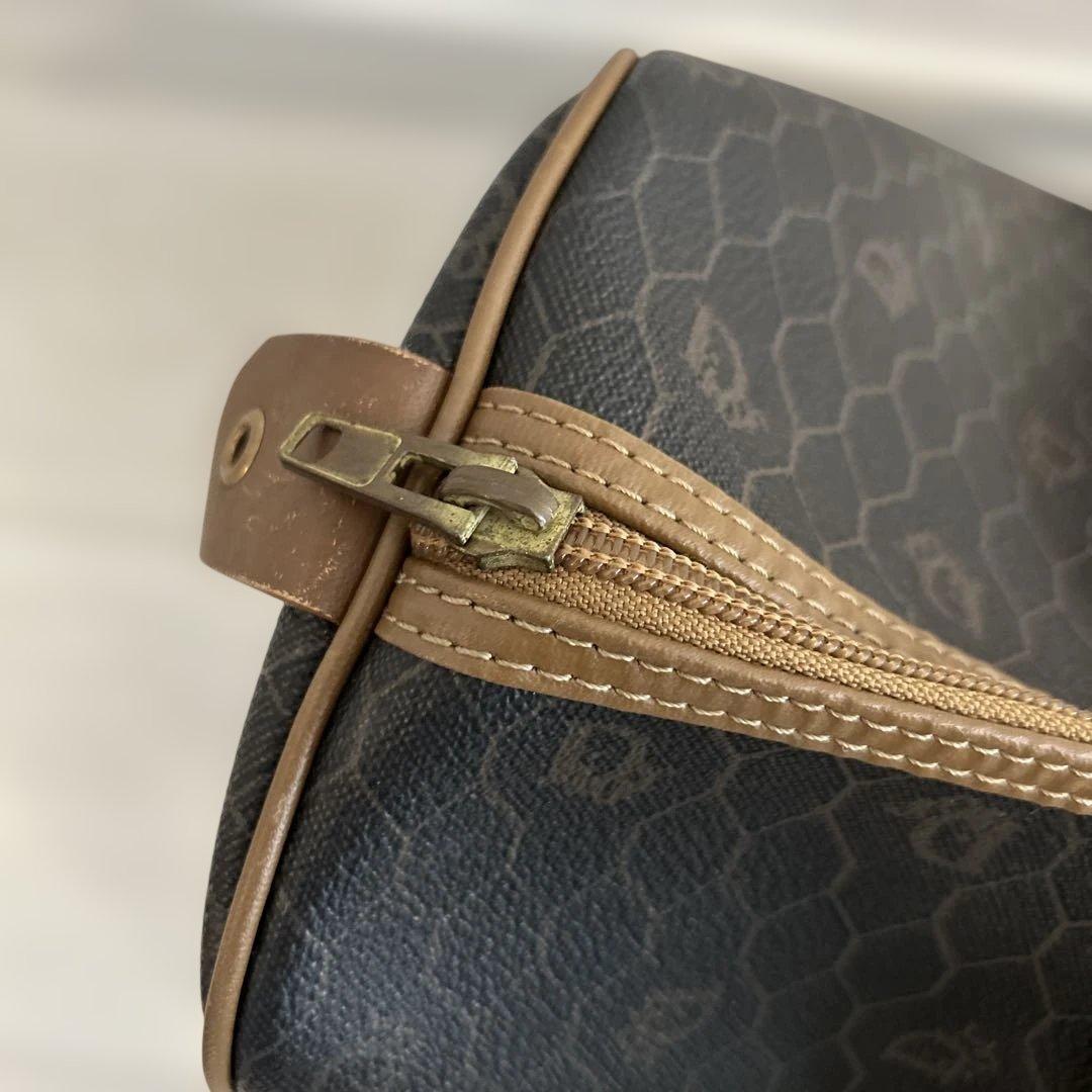 Christian Dior ボストンバッグ レザー ブラック