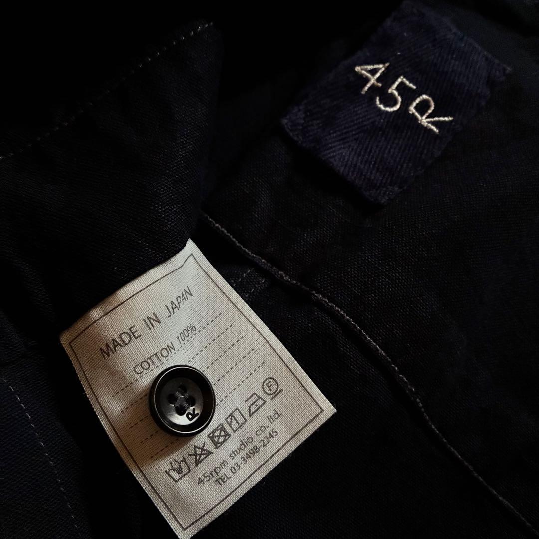 45R★インディゴお米ダックの908カバーオール サロペット