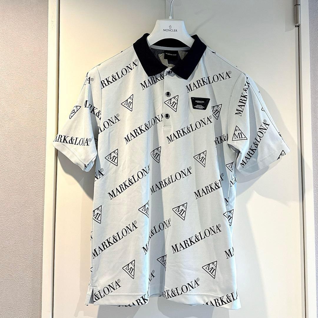 美品 ★ MARK&LONA コード ポロシャツ マーク&ロナ ホワイト 正規品