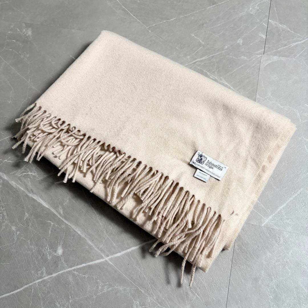 Johnstons of Elgin 　カシミヤ100％ 大判　ストール