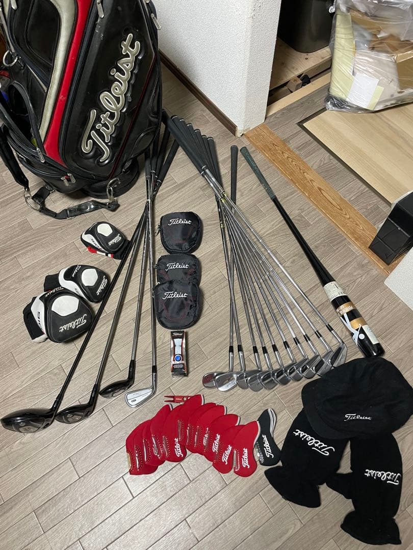 【レフティー】タイトリスト ゴルフクラブセット(パター無し)+α