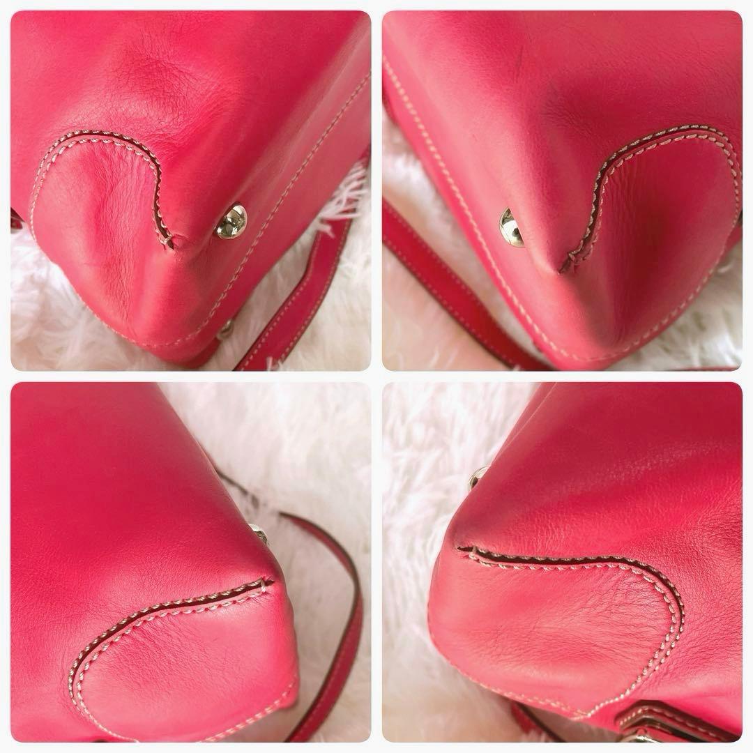 希少⭐︎TOD'S D-Styling ピンクレッド 2way ショルダーバッグ