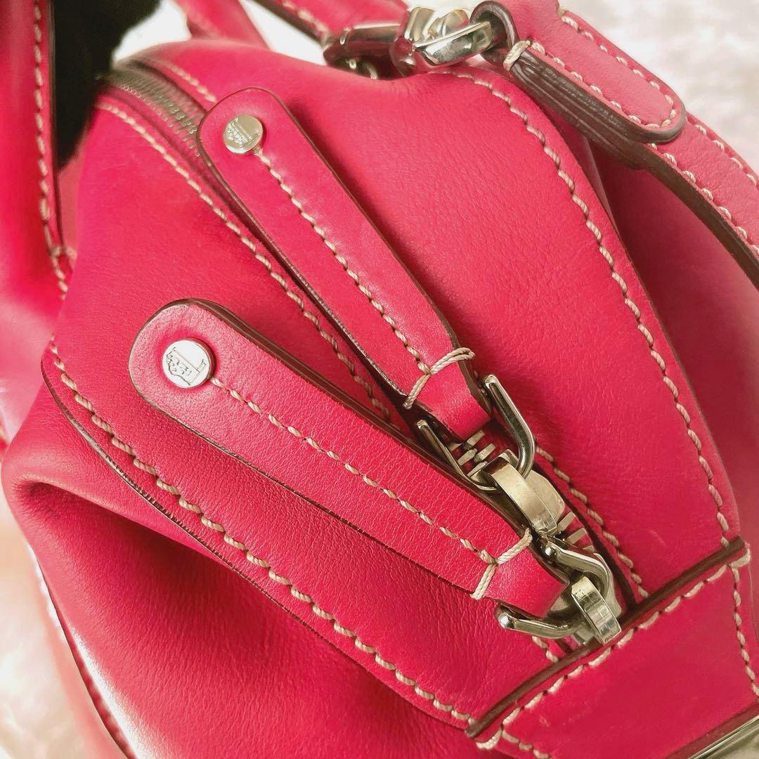 希少⭐︎TOD'S D-Styling ピンクレッド 2way ショルダーバッグ