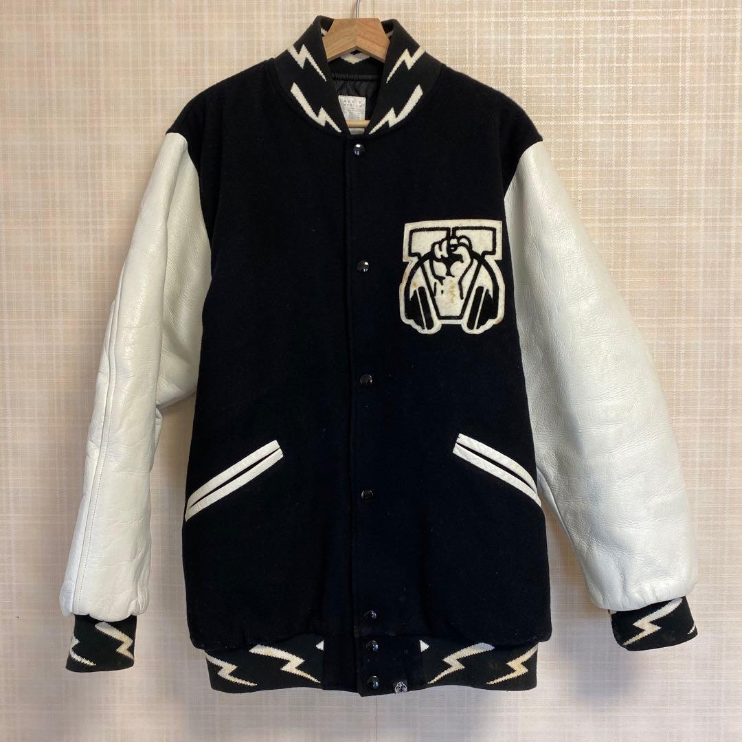 ヴァンダライズ　スタジャン　ブラック　レザー　イナズマ　稲妻　ワッペン　希少！