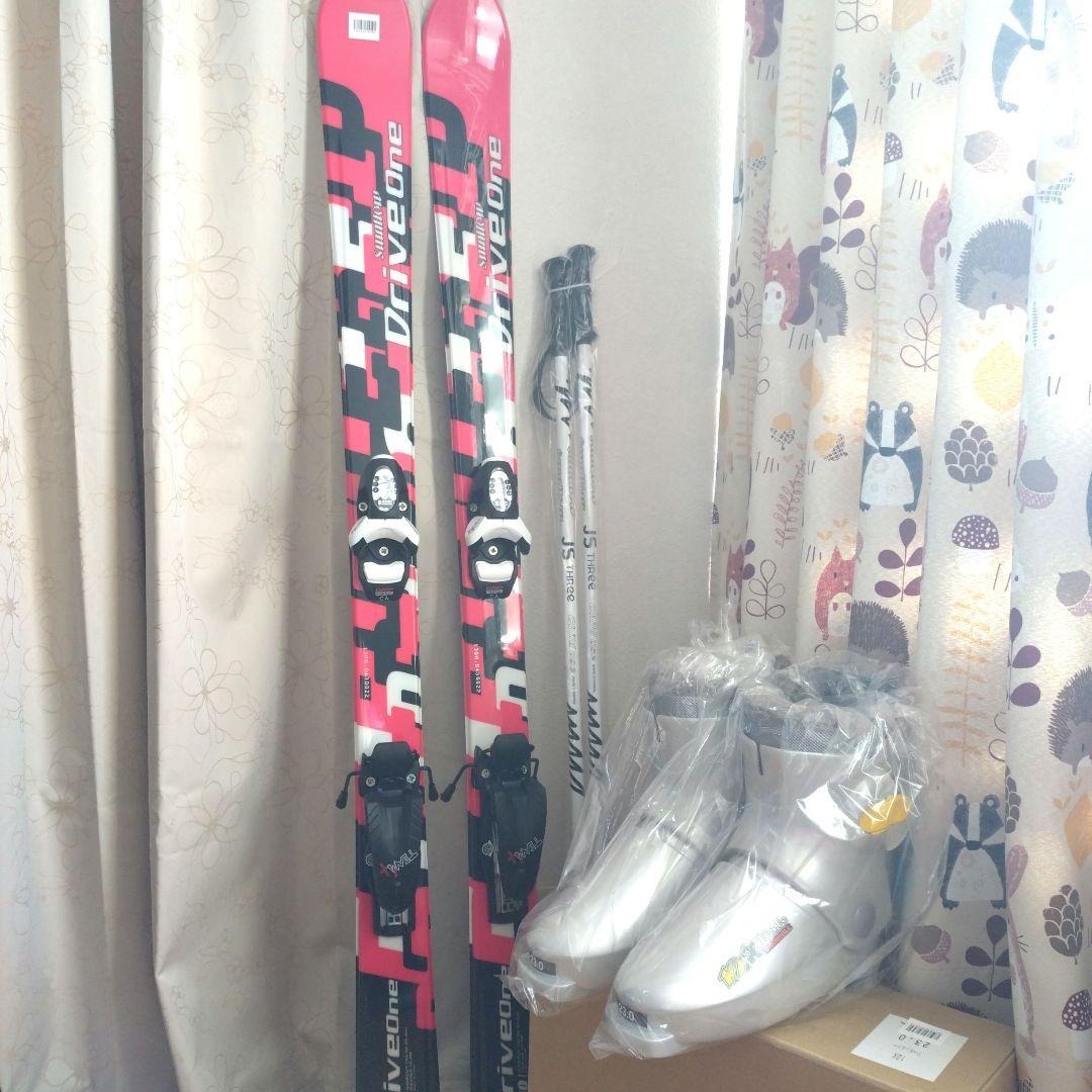 【新品未使用】スキー3点セット スキー板 スキーセット メンズ ショートスキー レディース スキー3点