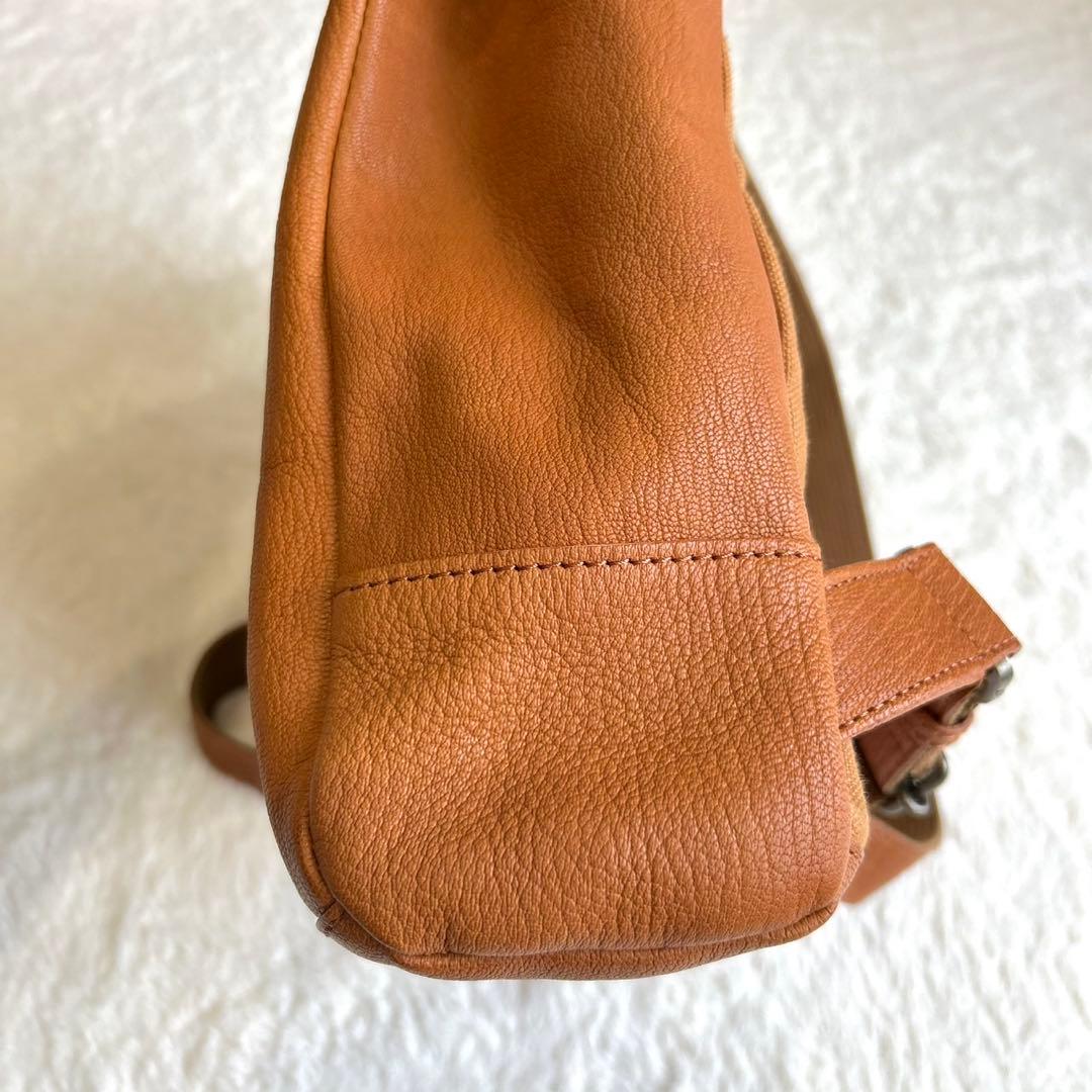 【美品】ダコタ　ヤロップ　リュック　A4 ブラウン　本革　軽量　人気