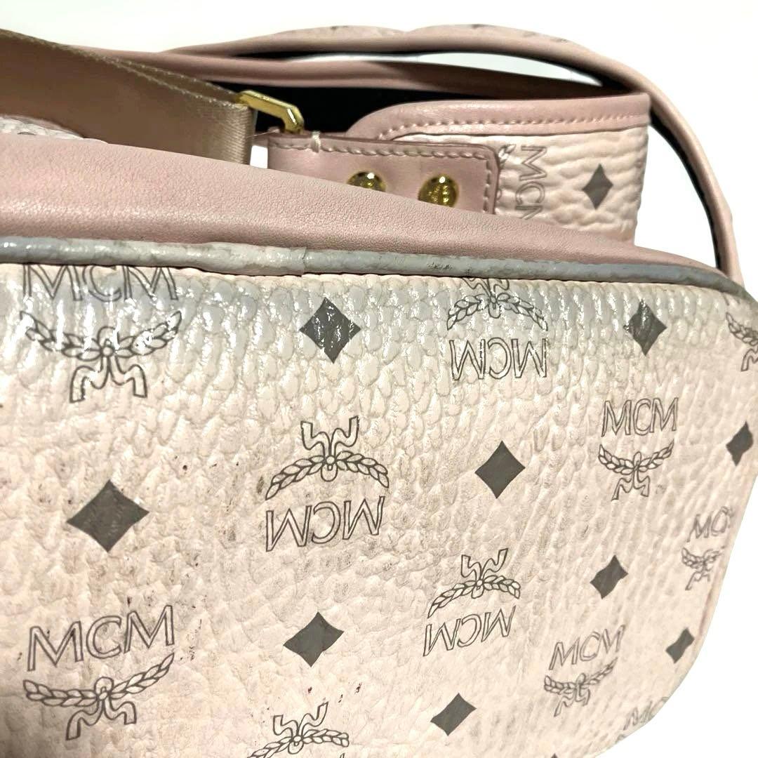 【廃盤品】MCM ヴィセトス パウダーピンク スタッズ リュック