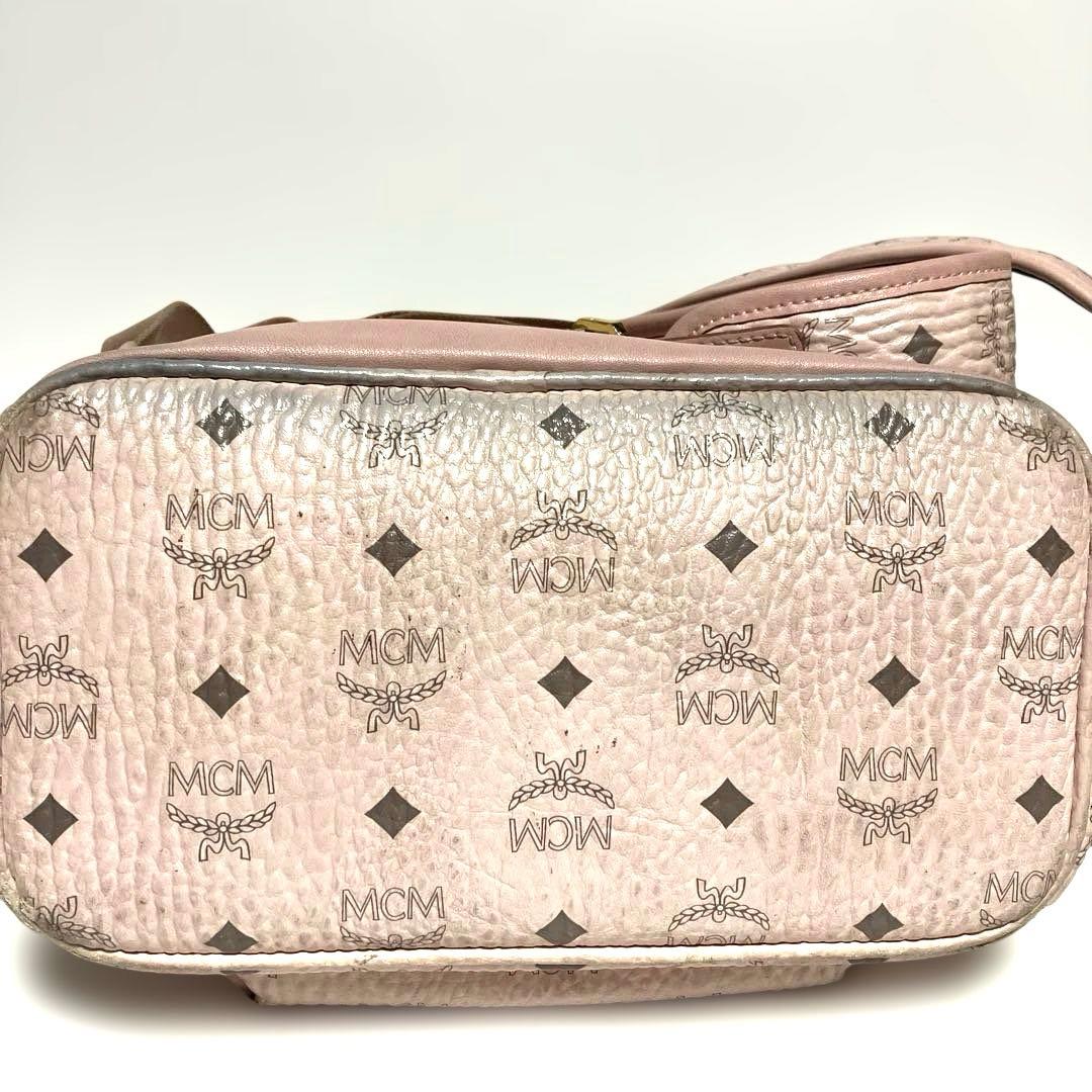 【廃盤品】MCM ヴィセトス パウダーピンク スタッズ リュック