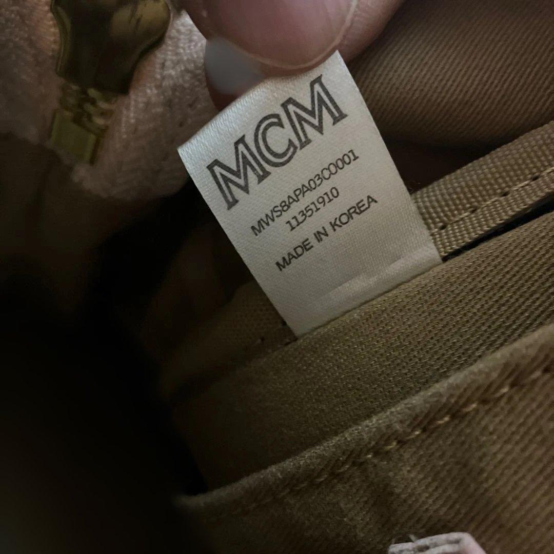 【廃盤品】MCM ヴィセトス パウダーピンク スタッズ リュック