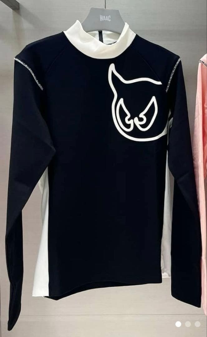 レディース ゴルフ セーター 黒と白