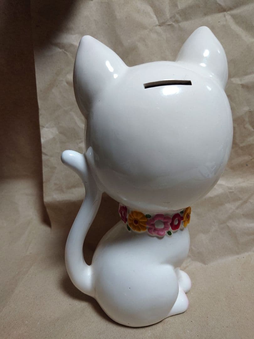 昭和レトロ　内藤ルネ　陶器製 猫の貯金箱