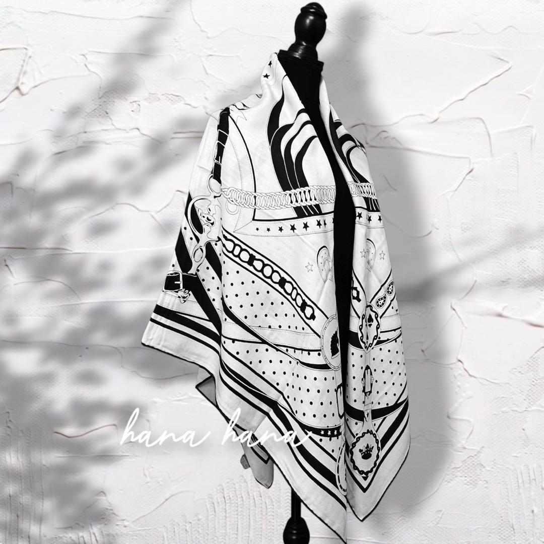 ×130 大判 ウール シルク ストール ショール 青み グレー はおり