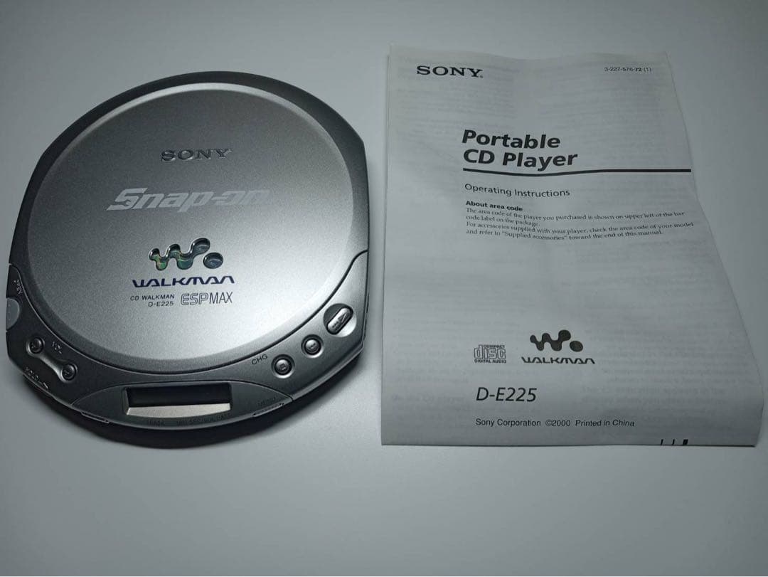 SONY Snap-on スナップオン ポータブルCDプレーヤー D-E225 Amazon.co