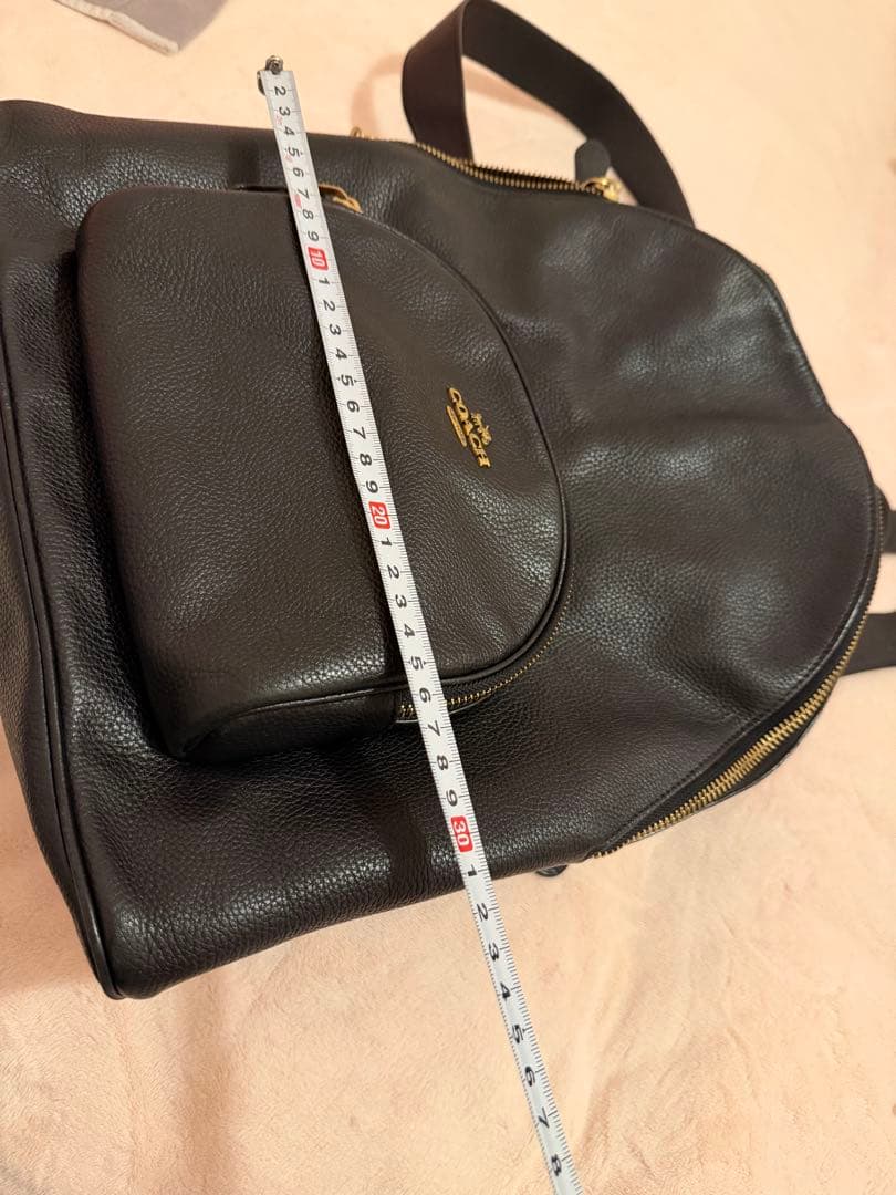 COACH 黒 レザー バックパック