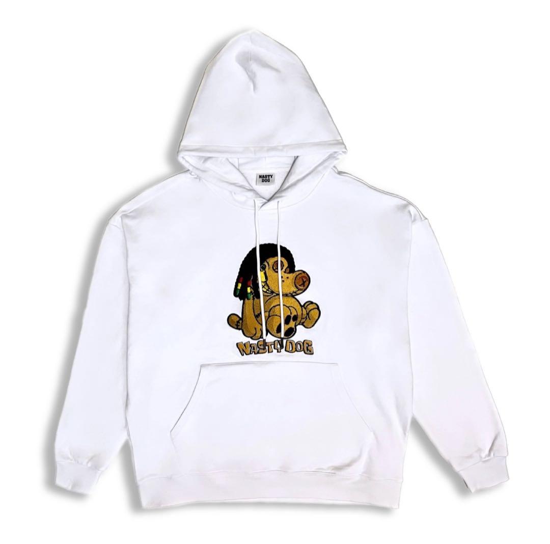 さらに値下げ】nasty dogパーカー（ToyDog Hoodie）白 - メルカリ