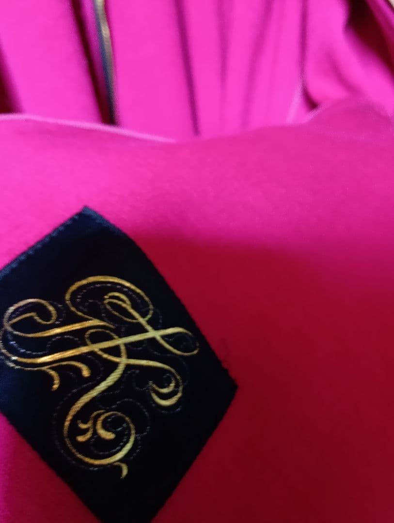 ★専用★伊太利屋　ピンク ロングコート ヒョウ柄襟