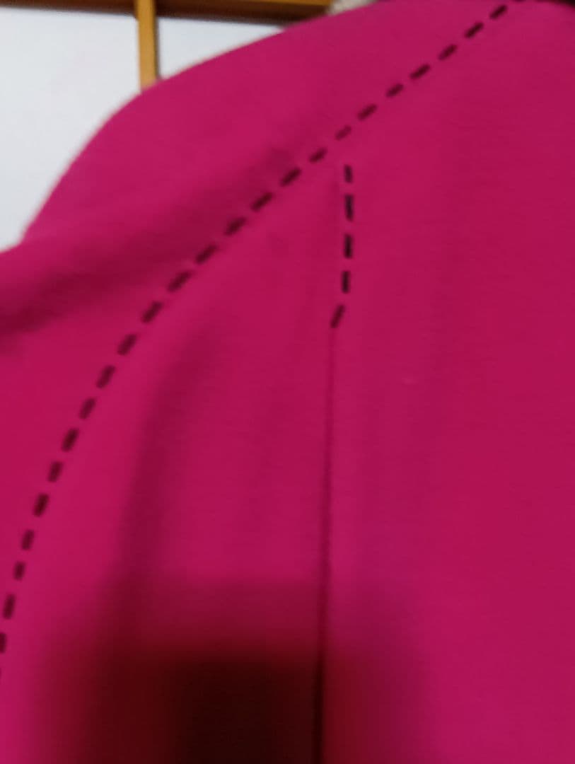 ★専用★伊太利屋　ピンク ロングコート ヒョウ柄襟