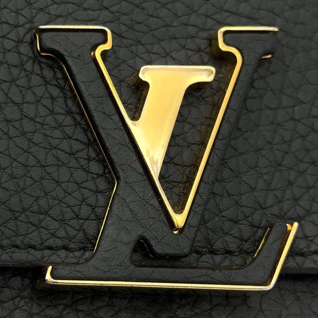 【最高級美品】ルイヴィトン トリヨン ポルトフォイユ カプシーヌ 長財布 黒