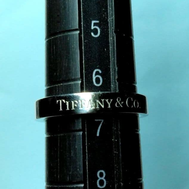 ティファニーフラットバンドリング　プラチナ950 6.5号　新品仕上げ。