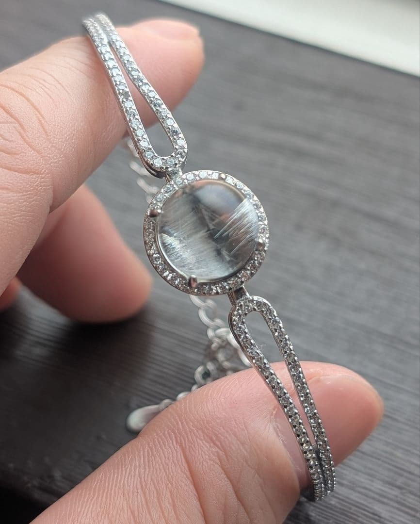 超高品質針満々艶々プラチナルチルブレス1点物