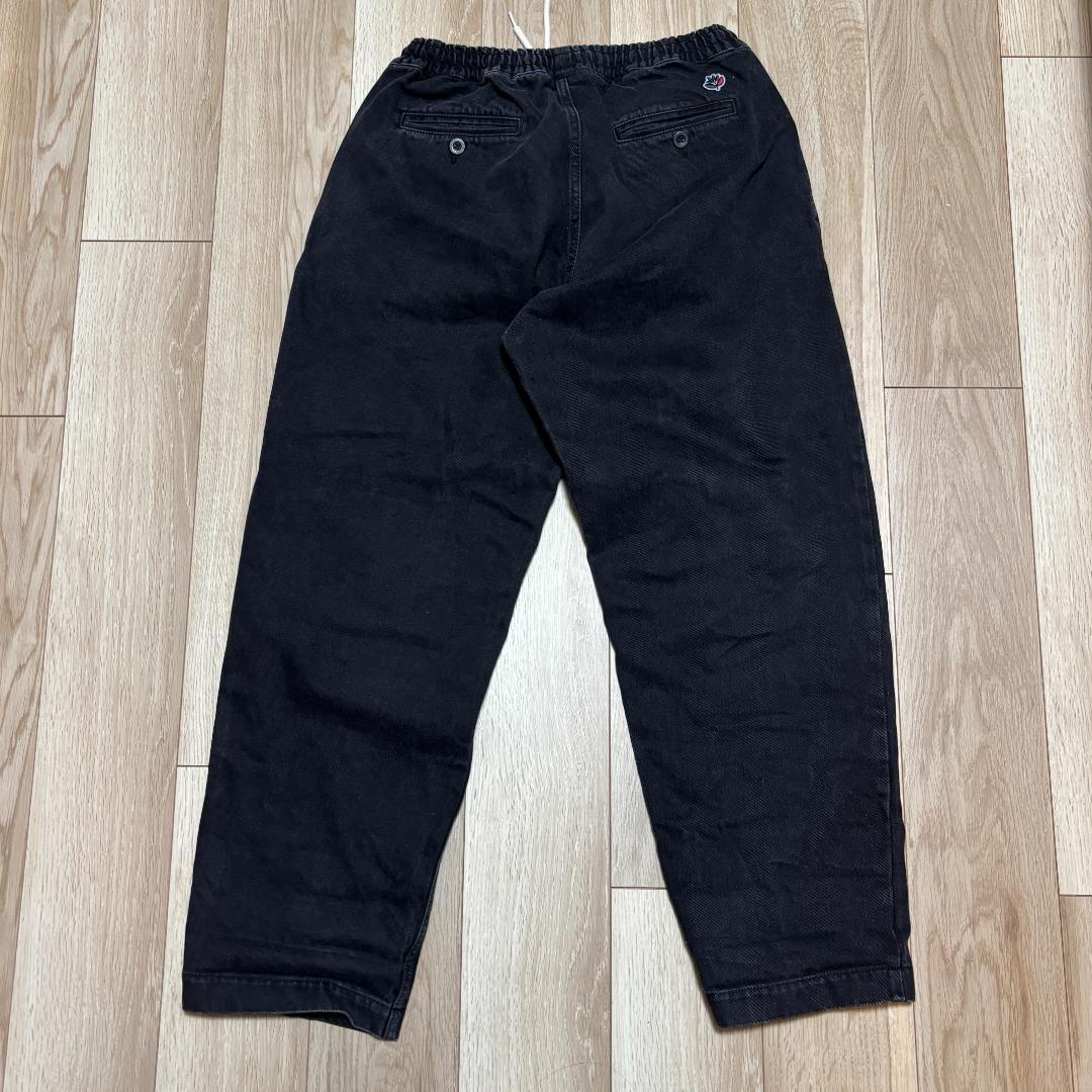 【USED】L MAGENTA LOOSE WASHED DENIM PANTS