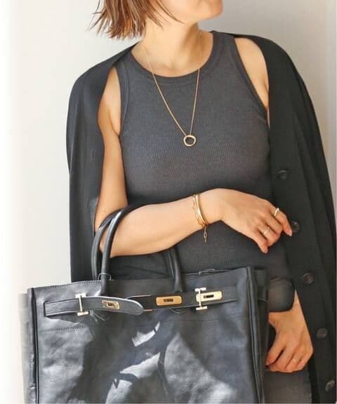 ドゥーズィエムクラス LOREL RIBタンクトップ L108264301 - トップス