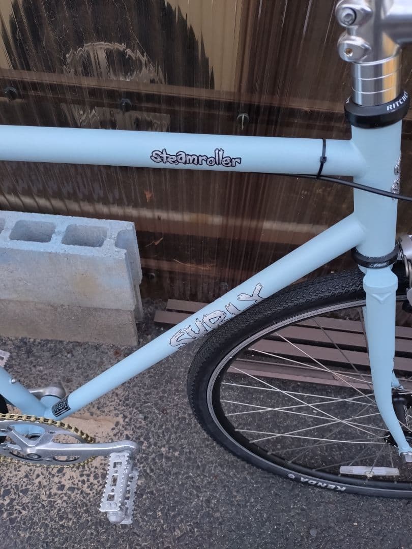 Surly Steamroller 水色 ピストバイク　サイズ56