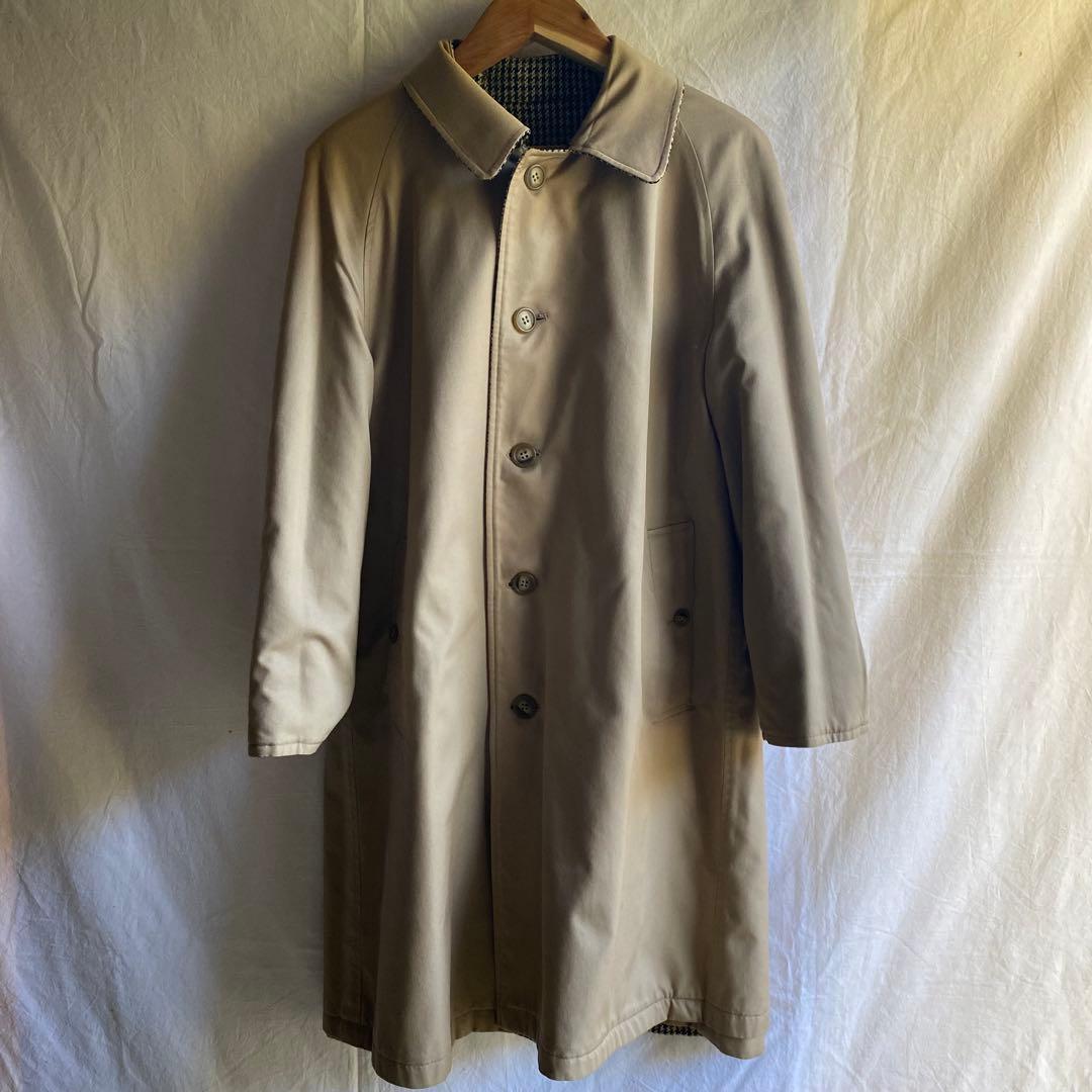 ビンテージ 80s バーバリー リバーシブルステンカラーコート 46 英国製
