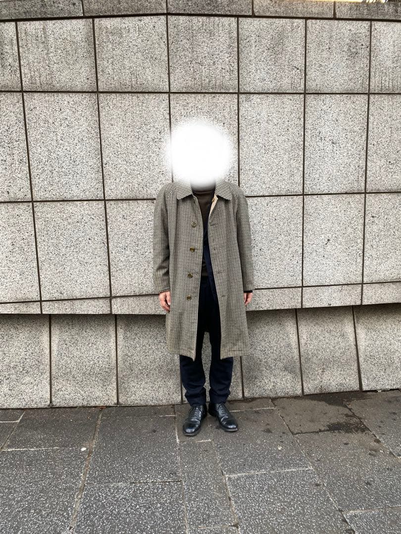 ビンテージ 80s バーバリー リバーシブルステンカラーコート 46 英国製