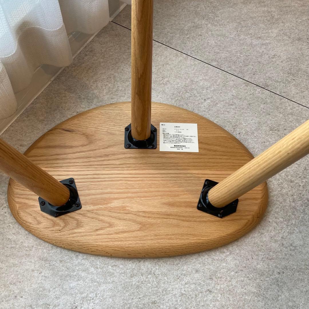 サイドテーブル2脚　ネストテーブル風　オーク無垢材