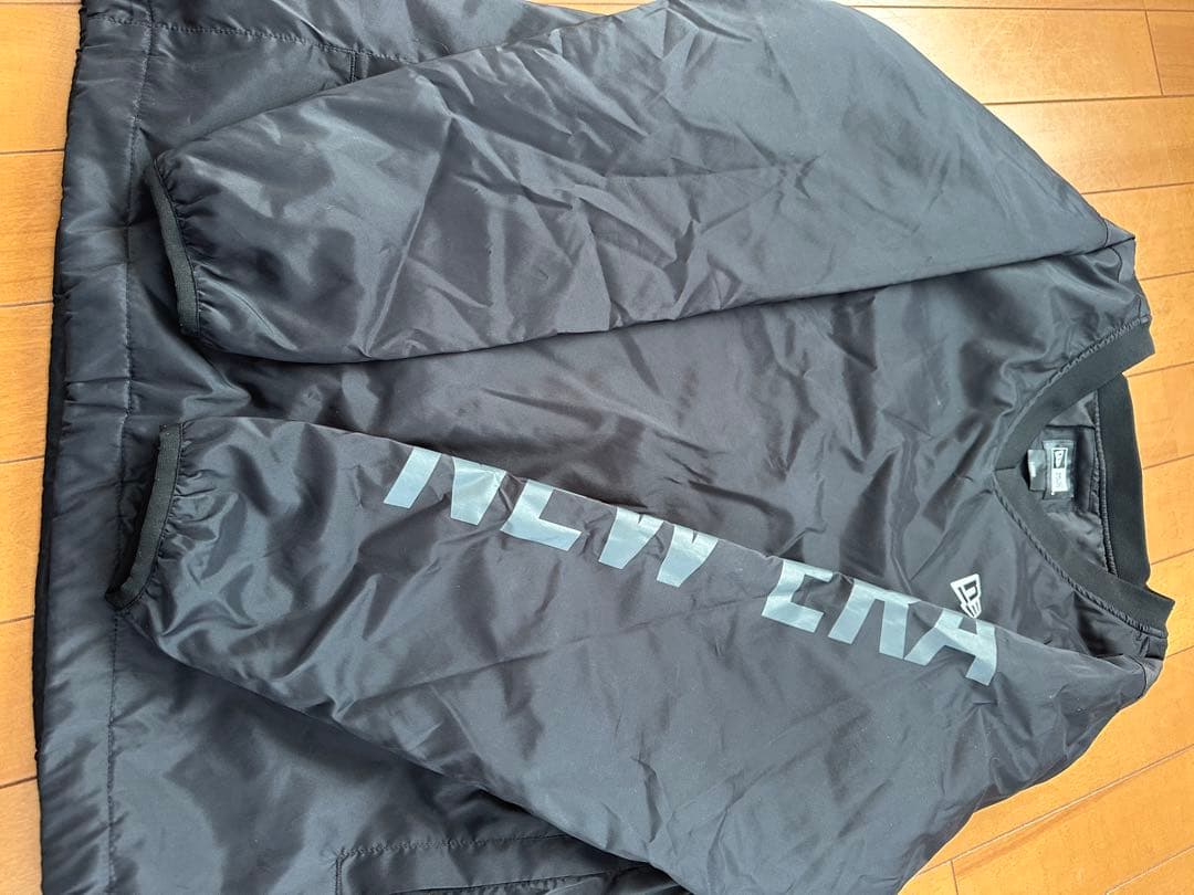 NEW ERA ゴルフ☆ 中綿ナイロンVネックジャケットネックウォーマーセット☆