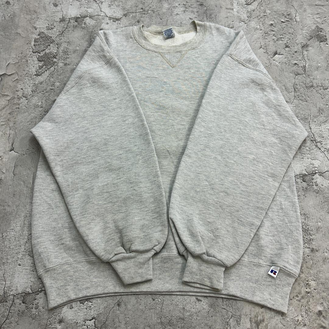 u*a様 90s　USA製　ラッセルアスレチック　無地　スウェット　古着　杢グレ