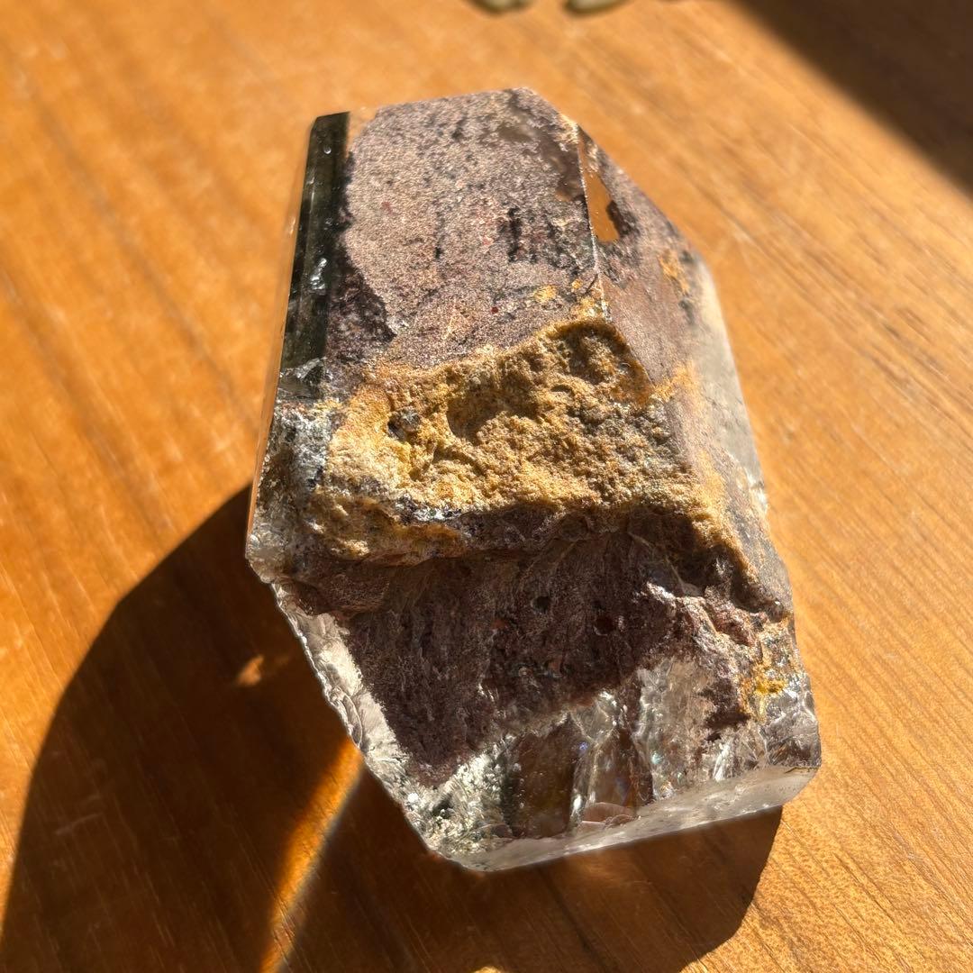 天然石 ガーデンクォーツ フリーフォーム置物166g