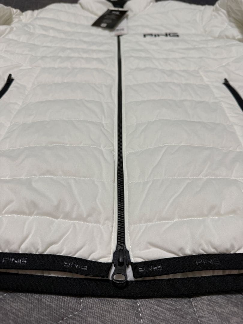 【新品】PING ゴルフ用メンズジャケットLサイズ ホワイト