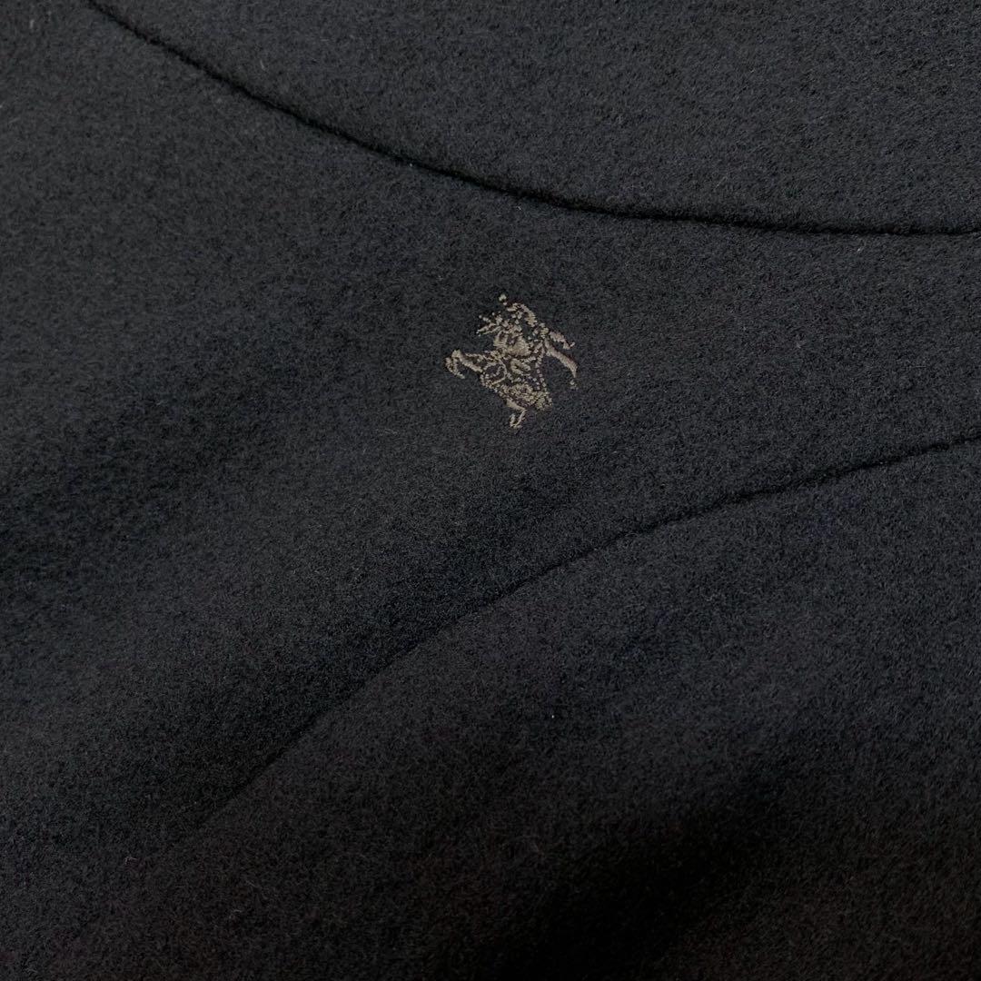 バーバリーブルーレーベル ウール フレア ワンピース リボンベルト ノバチェック