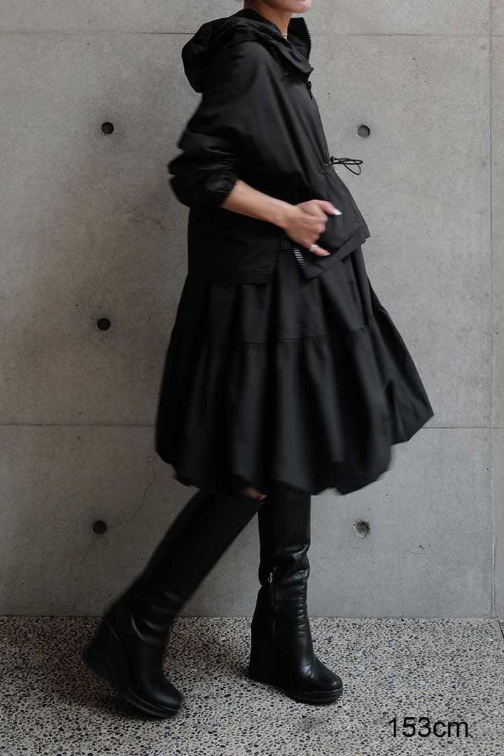 マチャット　ハーフジップバルーンドレス