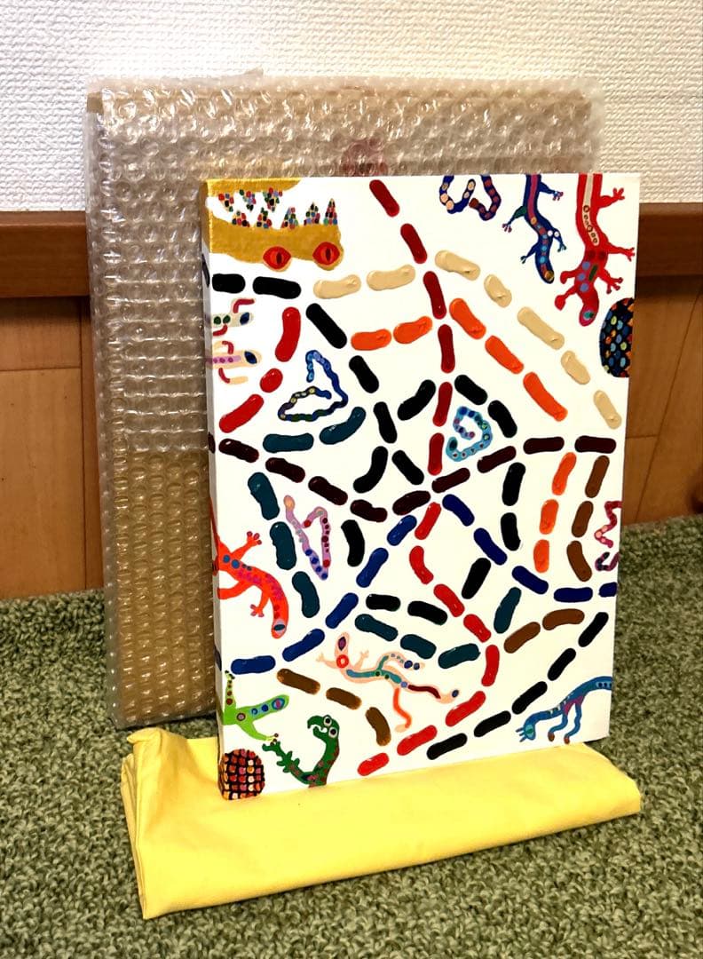 正規品）神木佐和子　４号　現代アート原画絵画検索用）バンクシー草間弥生カウズ油彩