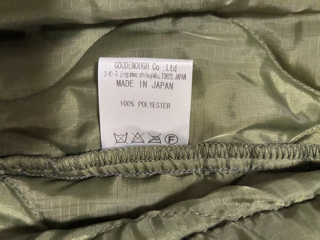 【新品同様】グッドイナフ　モッズコート　袖裏トリコ　S 新品同様　ライナー付