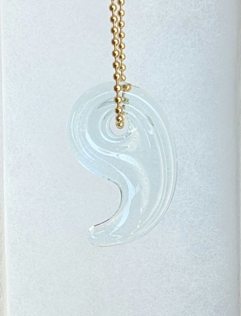 CMC勾玉ペンダント CMC波動転写勾玉 Magatama X Blue