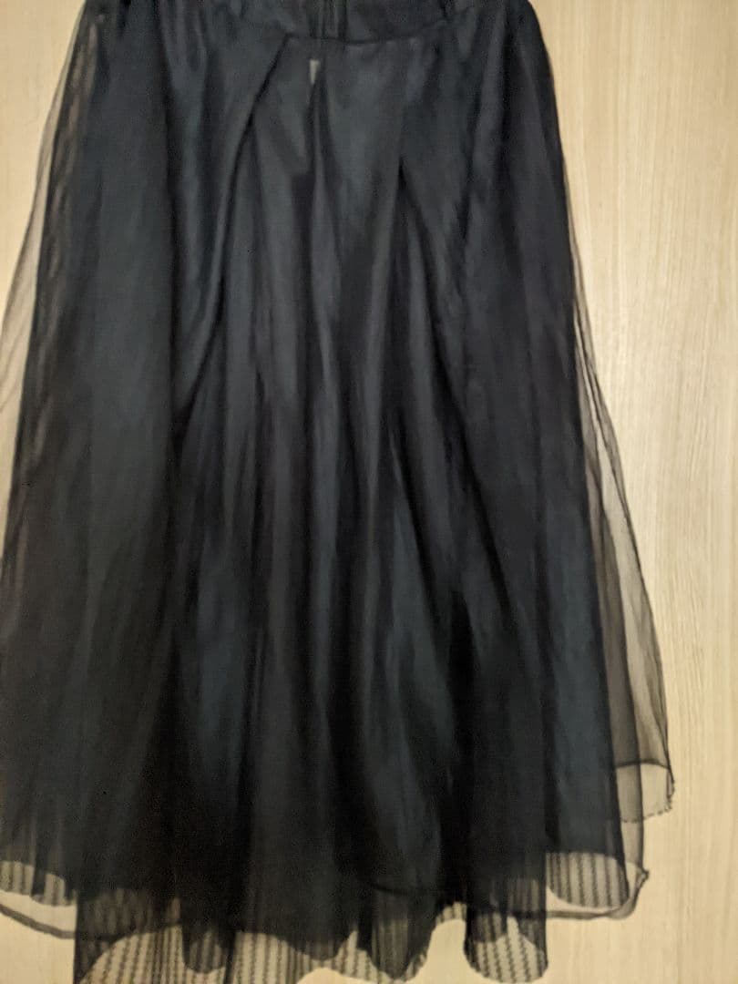 COMMEdesGARCONSコムデギャルソンチュールスカート黒ロングスカート