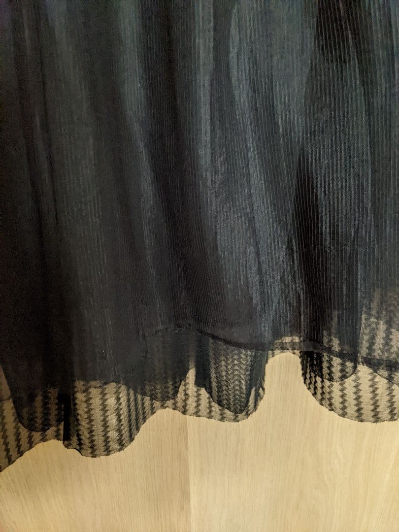 COMMEdesGARCONSコムデギャルソンチュールスカート黒ロングスカート