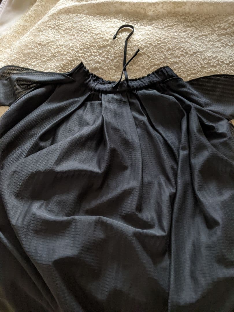 COMMEdesGARCONSコムデギャルソンチュールスカート黒ロングスカート