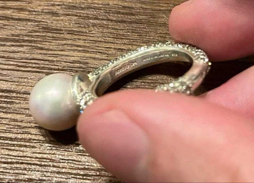 BTS テテ AMBUSH PEARL RING EARRING CRYSTAL