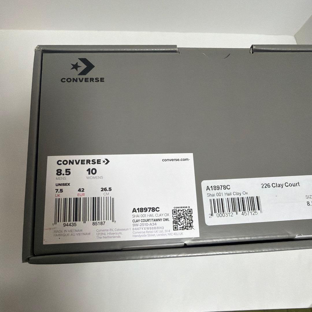 US8.5 新品 SHAI 001 converse Hail Clay SGA