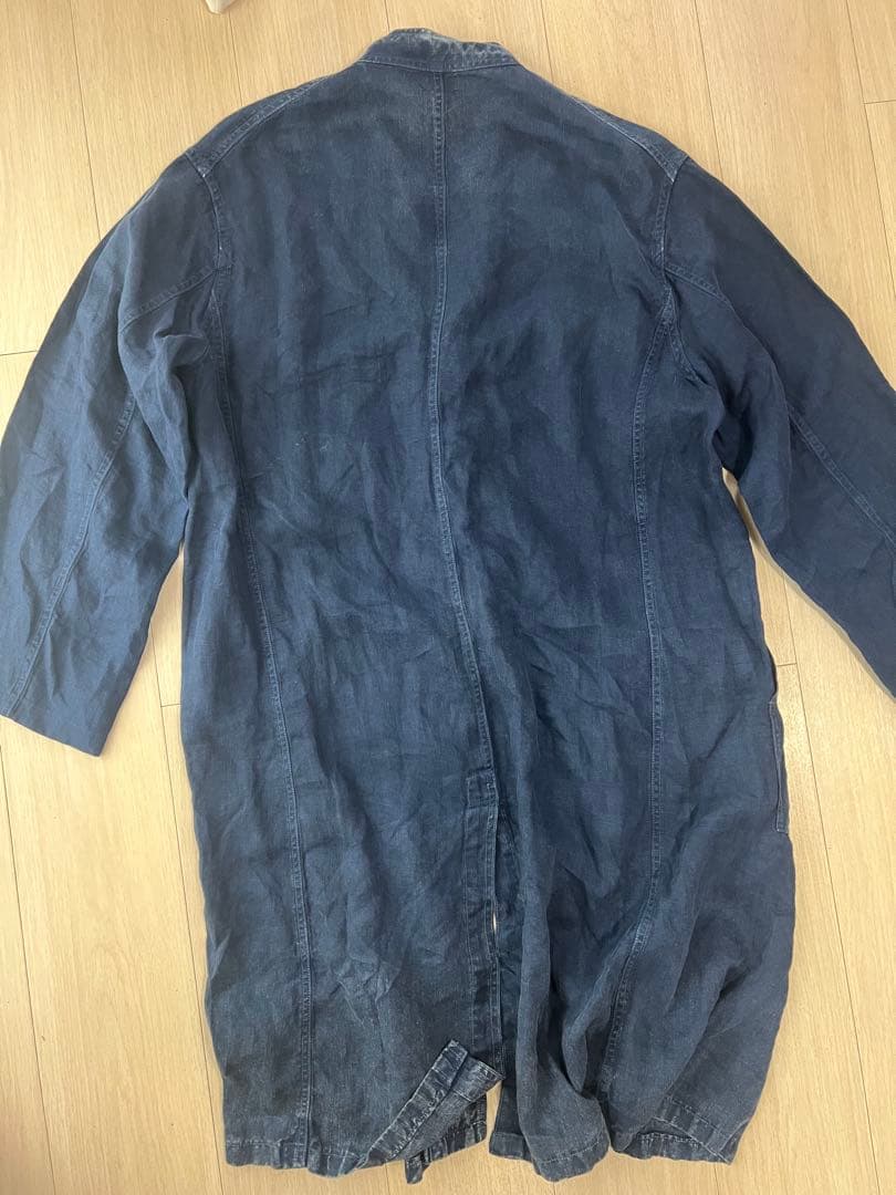 ポータークラシック　Porter Classic ガウン　リネン ノーカラー