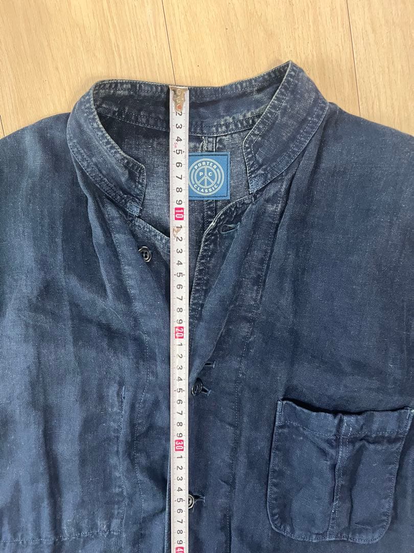 ポータークラシック　Porter Classic ガウン　リネン ノーカラー