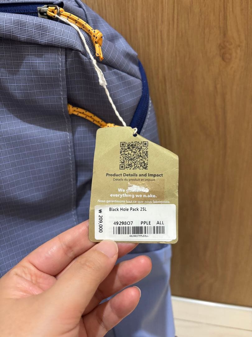 パタゴニア　ブラックホールパック　25L 新品未使用品