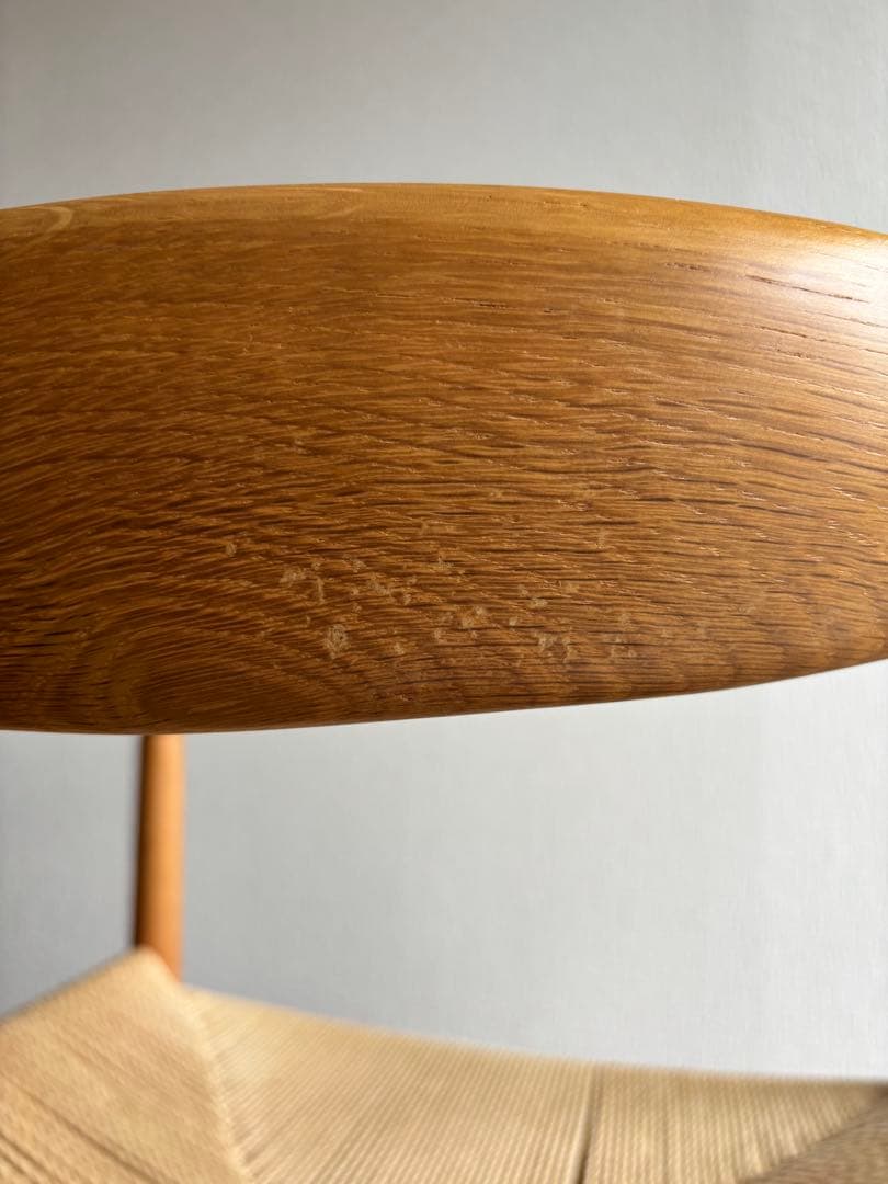 無印オーク材ペーパーコードアームチェア